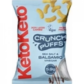 Image of Ketoketo Sea Salt & Balsamic Vinegar Crunch Puffs - 80g x 10