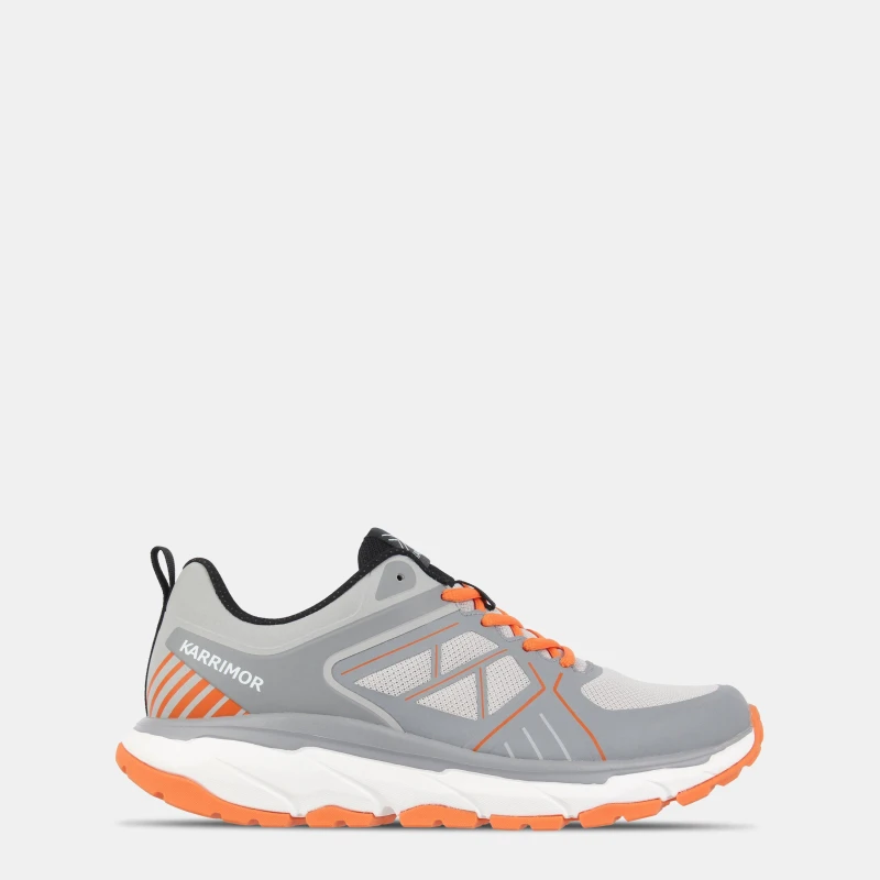 Image of Karrimor Mens Venom Breathable Mesh Ortholite Runners Grey/Orange male 7 (41)