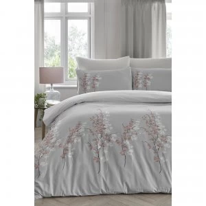 Image of Oriental Flower Reversible Duvet Set