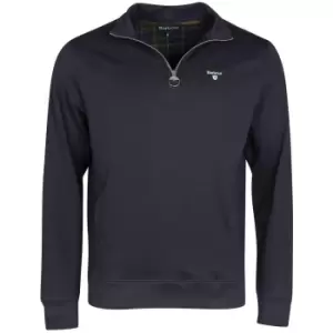 Image of Barbour Mens Rothley Half Zip Jumper Navy XL