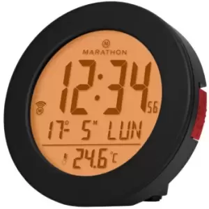 Image of Marathon Clock Atomic Alarm Black