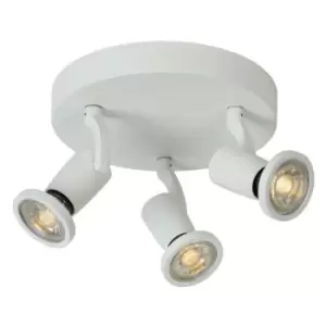 Image of Lucide JASTER-LED - Ceiling Spotlight - Ø20cm - LED - GU10 - 3x5W 2700K - White