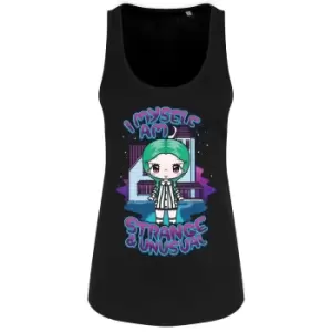 Image of Mio Moon Womens/Ladies I Myself Am Strange & Unusual Vest Top (XL) (Black)