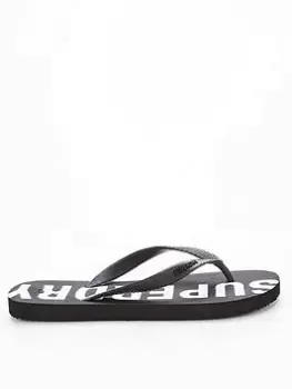 Image of Superdry Code Flip Flop - Black Size M Men