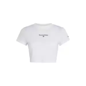 Image of Tommy Jeans Tjw Bby Crp Essential Logo 3 Ss - White