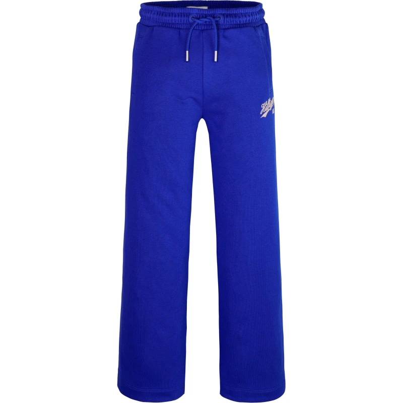 Image of Tommy Hilfiger Script Wide Leg Sweatpants Juniors - Blue Blue 4 - 5 Years