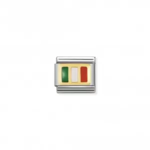 Image of Nomination Composable Classic Europe Flag Gold Ireland Link 030234/10