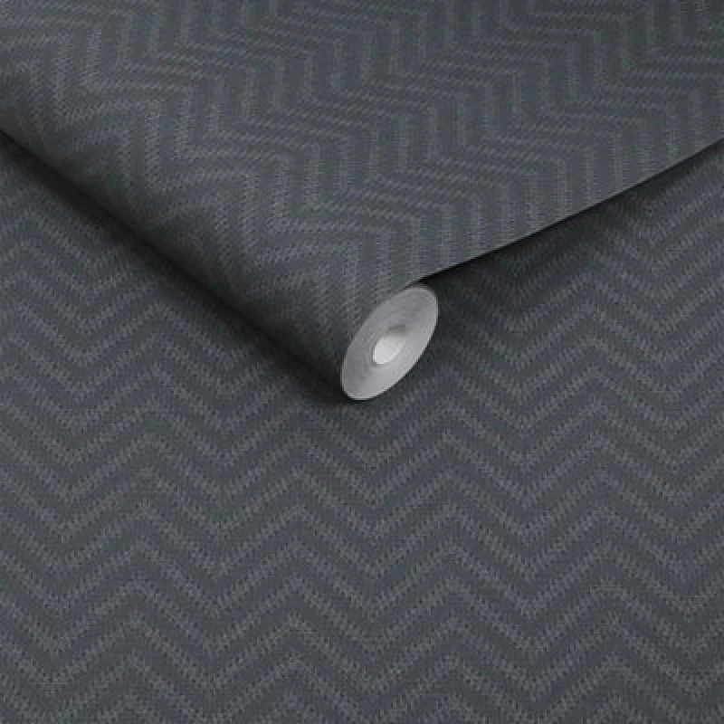 Image of Abigail Ahern Weave Dusk Wallpaper Wallpaper One size Blue 73450118000