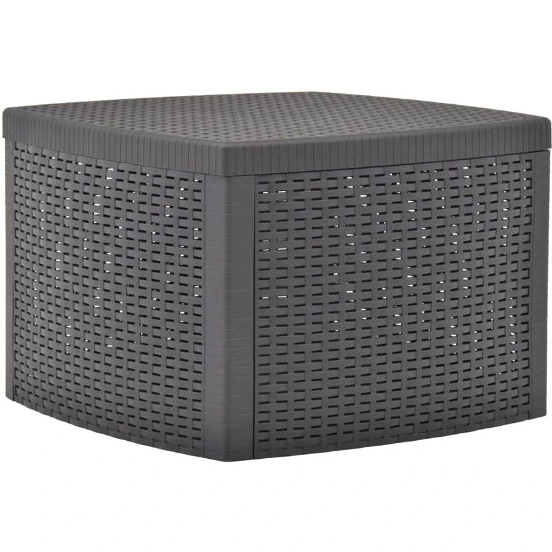 Image of VIDAXL Side Table Mocha 54x54x36.5cm Plastic Vidaxl 8719883859590