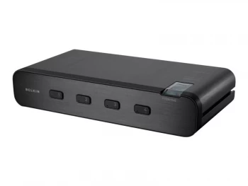 Image of Belkin Advanced Secure Dual-Head DVI-I KVM Switch