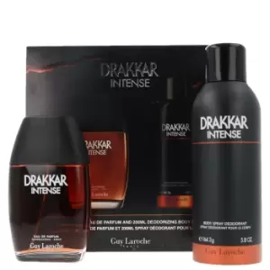 Image of Guy Laroche Drakkar Intense Gift Set 100ml Eau de Parfum + 200ml Deodorant Spray