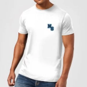 Image of Native Shore NS Logo Mens T-Shirt - White - 3XL
