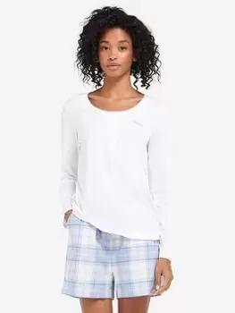 Image of Barbour Etta Check Short Pyjama Set - Blue Size M, Women