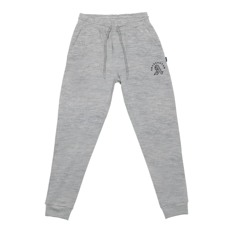 Image of Aquascutum Mens Closed Hem Fleece Joggers Grey male Small