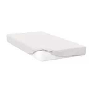 Image of Belledorm 200 Thread Count Cotton Percale Extra Deep Fitted Sheet (Single) (Ivory)
