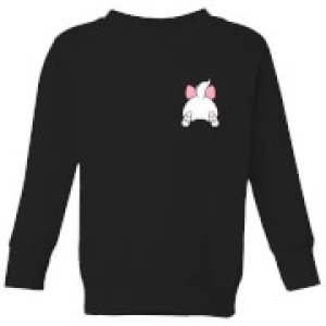 Image of Disney Marie Backside Kids Sweatshirt - Black - 3-4 Years