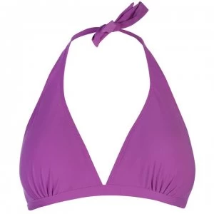 Image of Slazenger Halter Neck Bikini Top Ladies - Purple