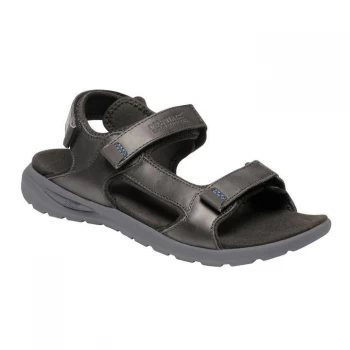 Image of Regatta Marine Leather Comfort Sandal - Black/Granit