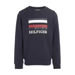Image of Tommy Hilfiger Th Logo Sweatshirt - Blue