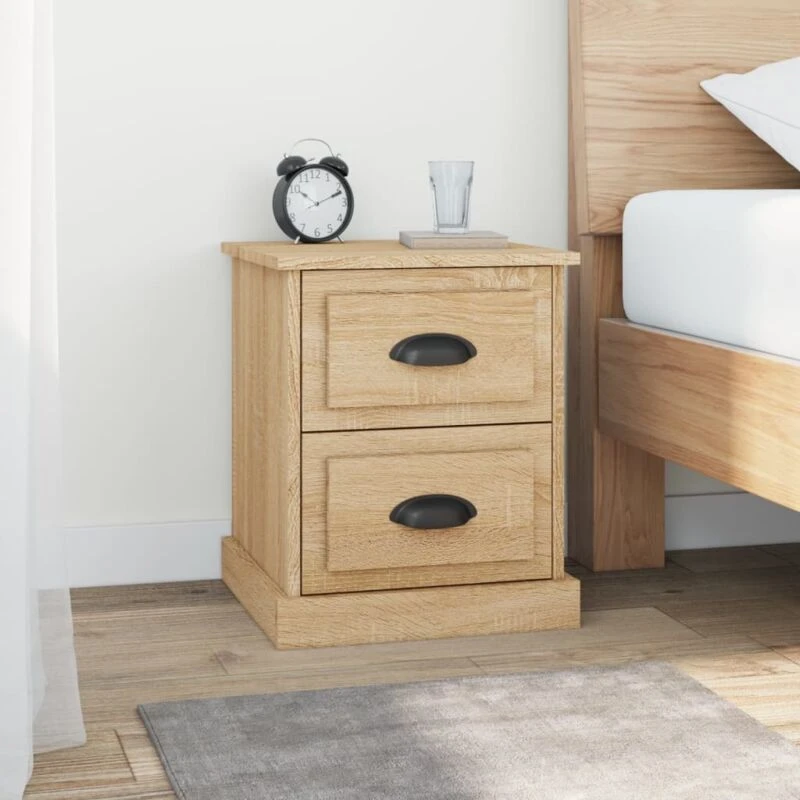 Image of VIDAXL Bedside Cabinet Sonoma Oak 39x39x47.5cm Engineered Wood Vidaxl 8720845790400