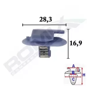 Image of ROMIX Clip OPEL C70556 12 22 141