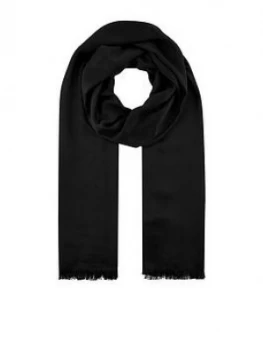 Image of Accessorize Plain Woven Scarf - Black