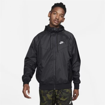 Image of Nike Sportswear Heritage Essentials Windrunner Mens Hooded Jacket - Black