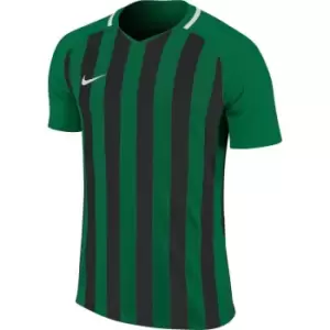 Image of Nike Y Neck Stripe Football Shirt Junior Boys - Green