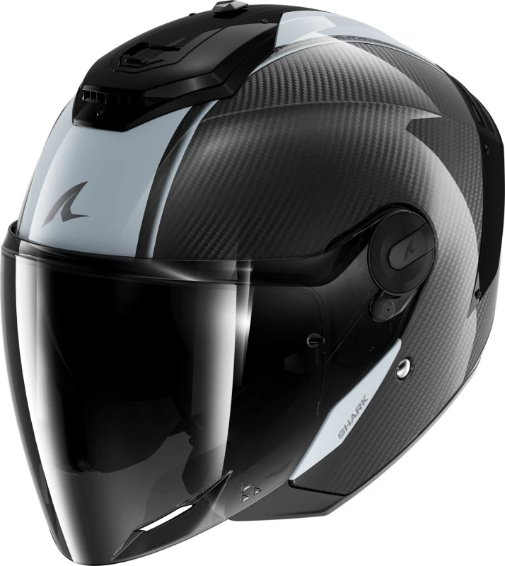 Image of Shark RS Jet Carbon Skin Jet Helmet, black-grey, Size XS for Men