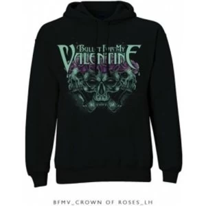 Image of BFMV Crown Of Roses Pullover Hoodie Black: Medium