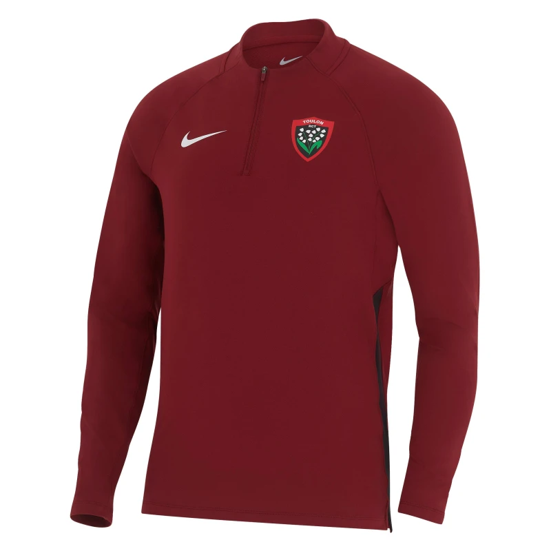 Image of Nike RC Toulon Quarter Zip Training Top 2024 2025 Adults - Red Red S