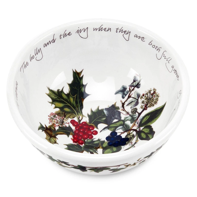 Image of Portmeirion Holly and Ivy The Holly and the Ivy Set of 6 Small Bowls Green unisex One Size