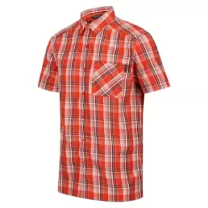 Image of Regatta Mindano VII Short Sleeve Shirt - RustyOranChk