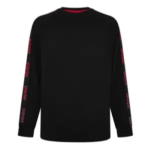 Image of Hugo Logo Tape Sweatshirt - Black