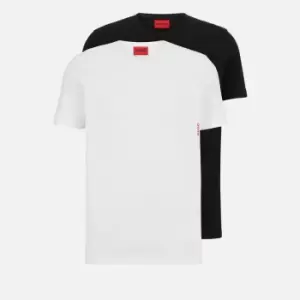 Image of Hugo Bodywear Logo Cotton T-Shirt 2-Pack - M