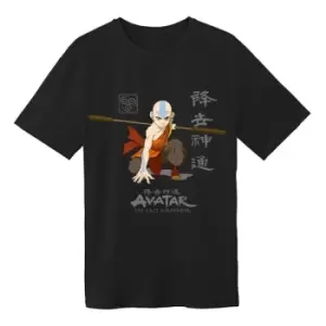 Image of Avatar: The Last Airbender T-Shirt Aang in Knee Bend Pose Size M