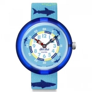 Image of Flik Flak Story Time Sharkism Quartz Kid's Watch FBNP157