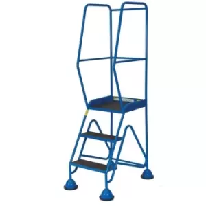 Image of GPC Industries Ltd MS1703m Fort Gamma 3 Step Expanded Steel Treads Blue