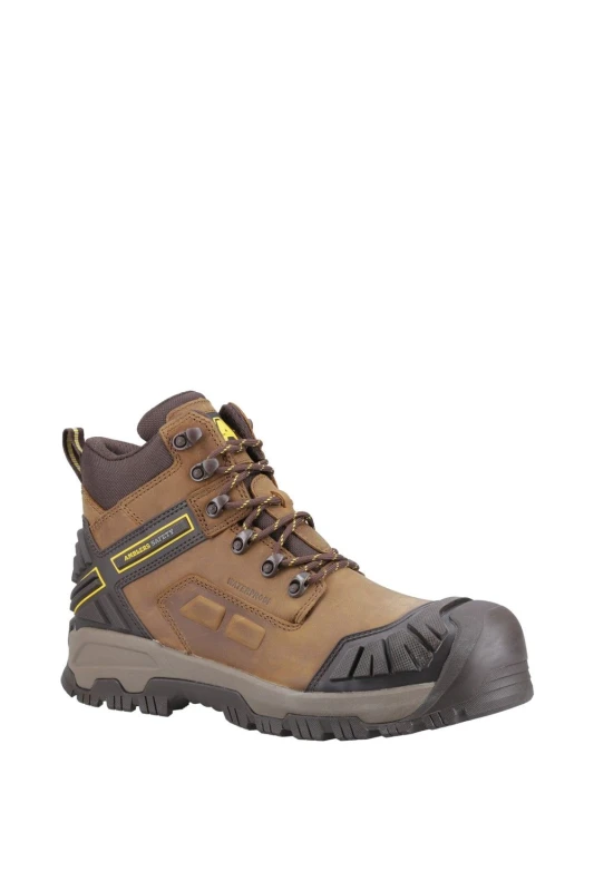 Image of Amblers 'Quarry' Waterproof Safety Footwear Brown