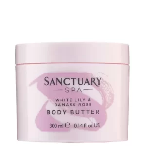 Image of Sanctuary Spa White Lily and Damask Rose Body Butter 300ml