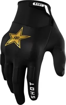 Image of Shot Drift Rockstar Limited Edition Motocross Gloves, black-gold, Size 3XL, black-gold, Size 3XL