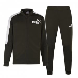 Image of Puma Poly Tracksuit Mens - Forestnight/Wht