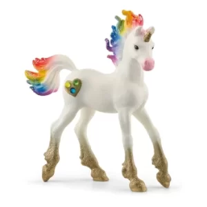 Image of Schleich Bayala Rainbow Love Unicorn Foal Toy Figure
