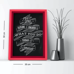 Image of 3550AHS-011 Multicolor Decorative Framed MDF Painting