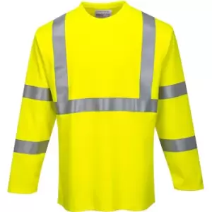 Image of Portwest FR96 Flame Resistant Arc2 T-Shirt Yellow M