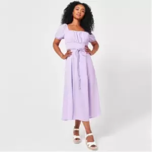 Image of Biba Square Neck Dress - Purple