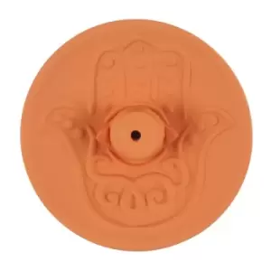 Image of Hamsa Terracotta Incense Plate