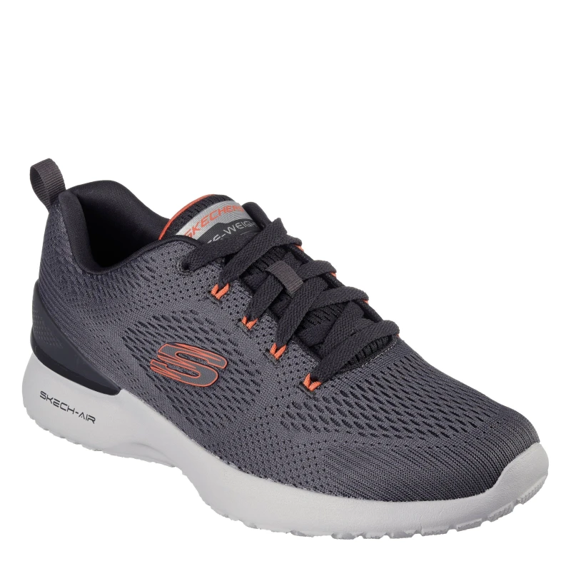 Image of Skechers Airdynamght Charcoal/Orange male 7 (41)