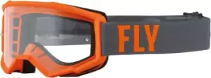 Image of Fly Racing Focus Motocross Goggles, grey-orange, grey-orange