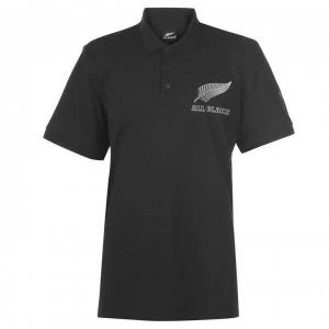 Image of adidas New Zealand All Blacks Polo Shirt Mens - Black